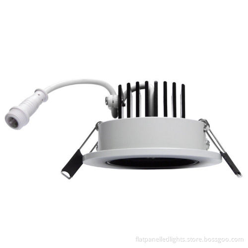 Dimmable 3watt Recessed Led Downlight 270lm For Office , Market , Hospital